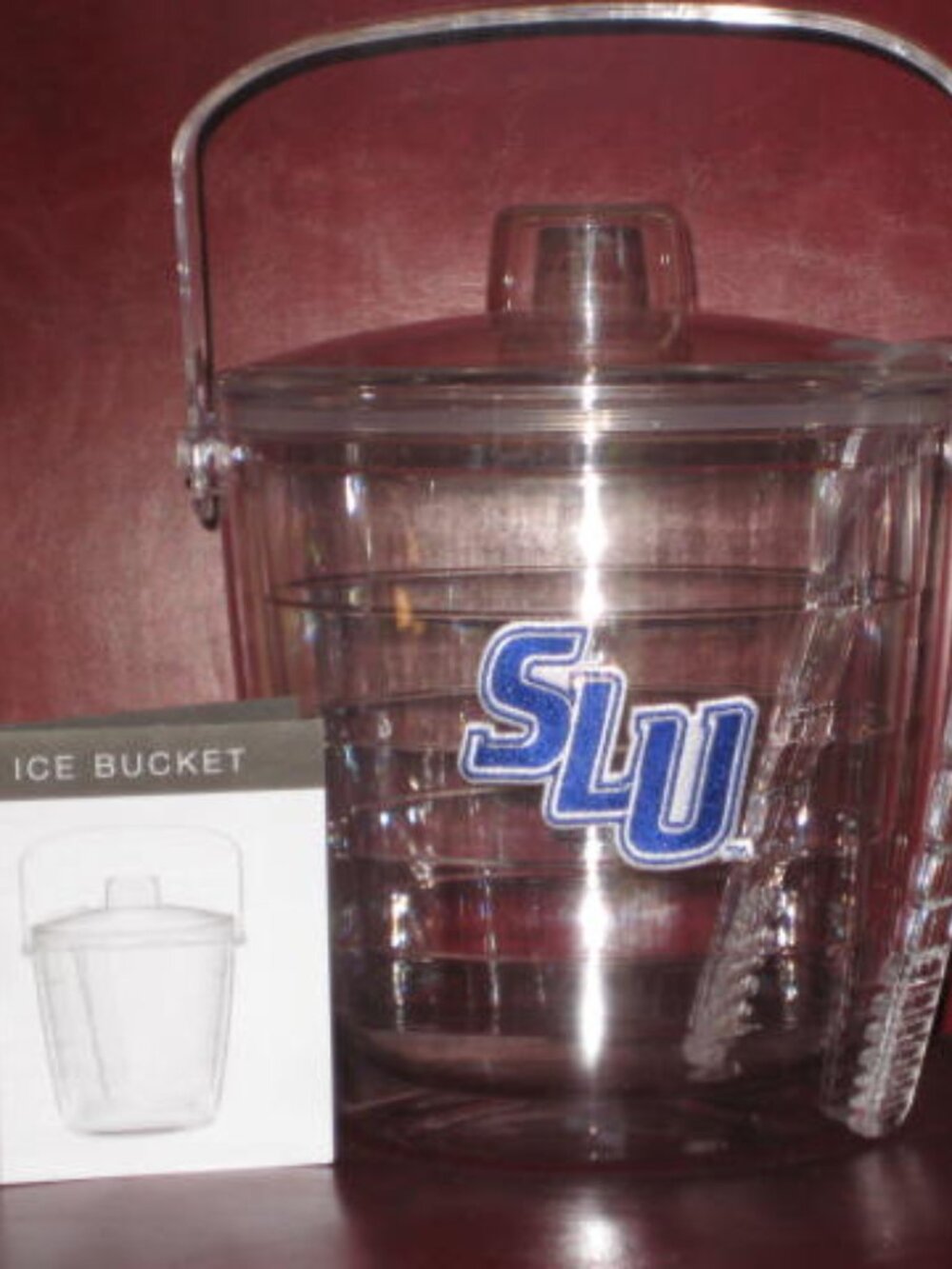Tervis Ice Bucket 2 1/2 Qt Double Wall Insulated Tongs SLU St Louis Gently Used